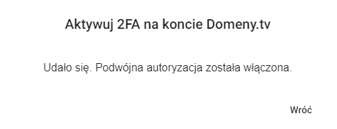 aktywuj 2fa