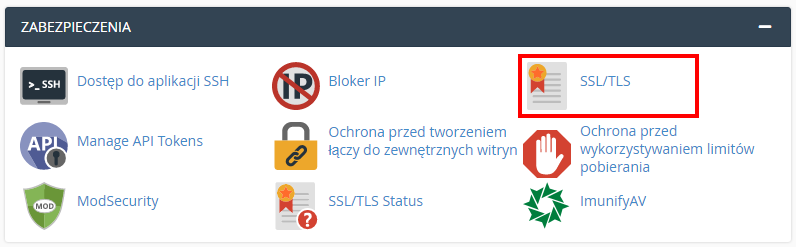 instalowanie certyfikatu SSL w cPanel