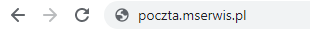 logowanie do poczty email po wpisaniu adresu poczta.mserwis.pl