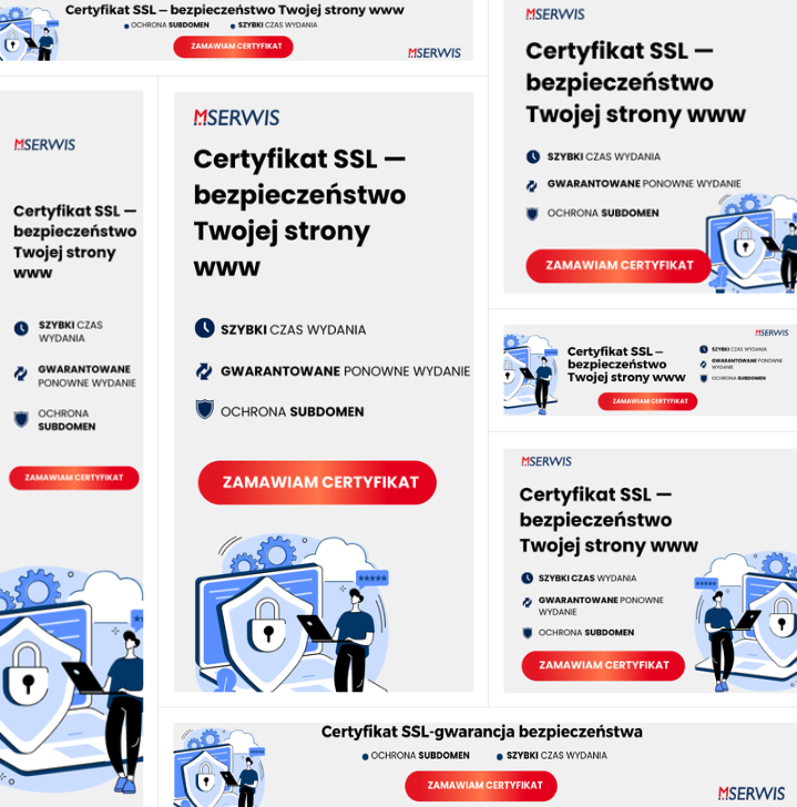 Bannery reklamowe - certyfikaty SSL