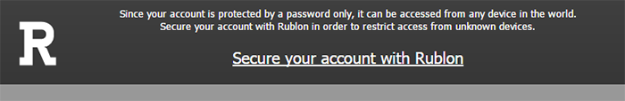 Rublon - account setup