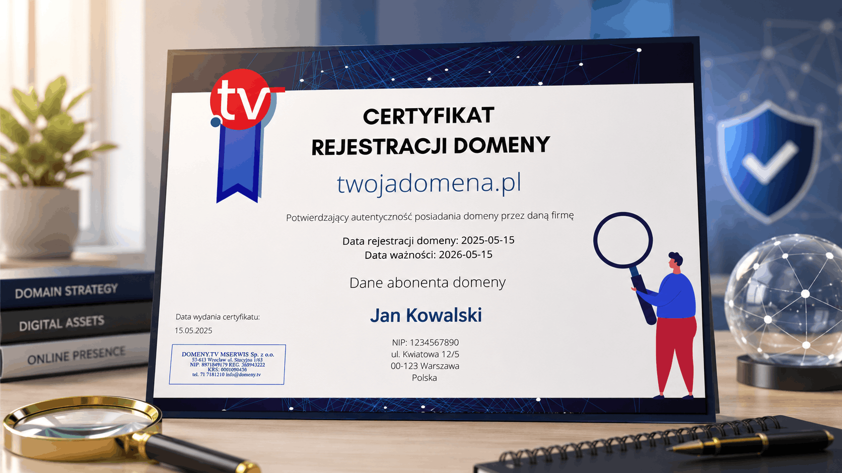 Certyfikat rejestracji domeny – co to jest i kiedy warto go mieć?