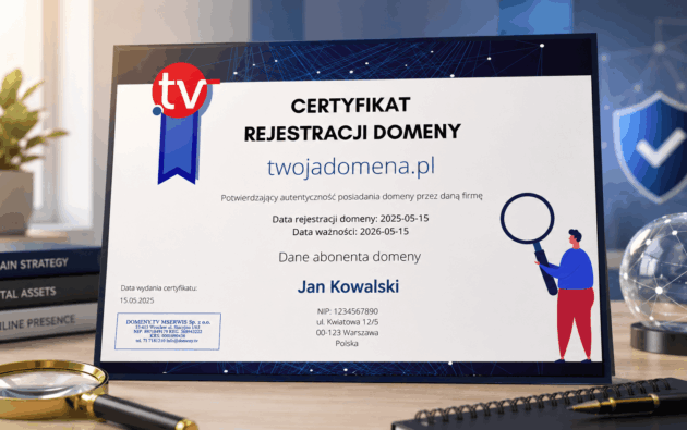 Certyfikat rejestracji domeny &ndash; co to jest i kiedy warto go mieć?