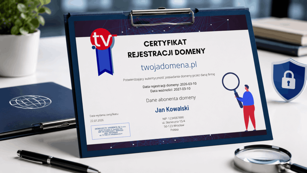 Czym jest certyfikat rejestracji domeny