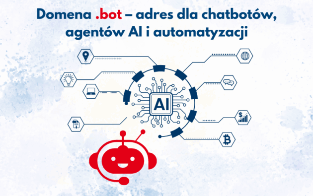 Domena .bot &ndash; adres dla chatbot&oacute;w, agent&oacute;w AI i automatyzacji