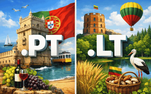 Nowe akredytacje w Domeny.tv: domeny .pt i .lt (Portugalia i Litwa)