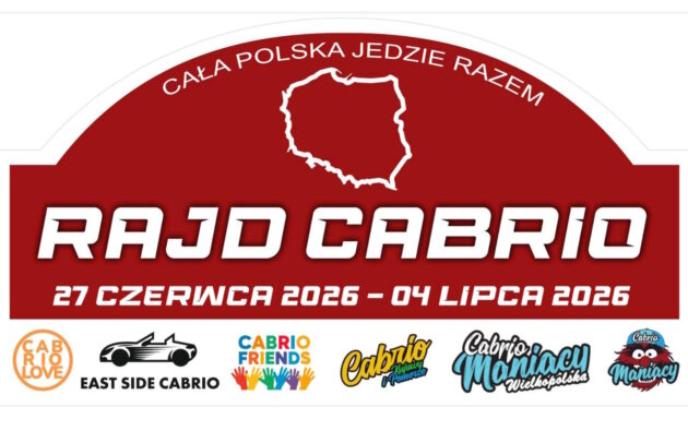 Rajd Cabrio 2026 &mdash; ekipa Domeny.tv przez Polskę z misją charytatywną