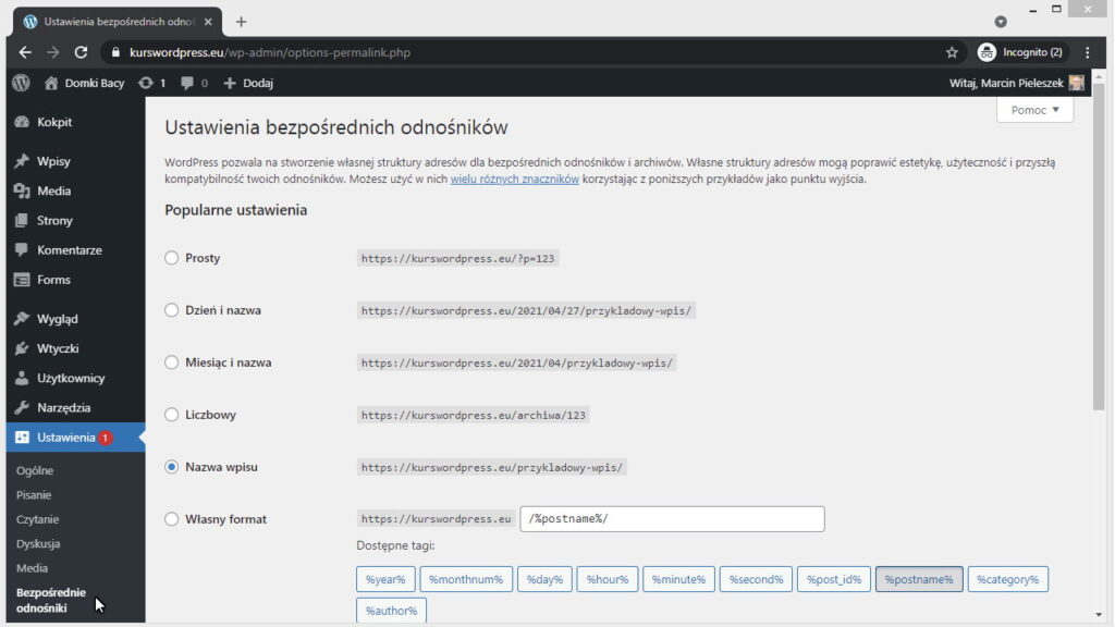 Różne sposoby definiowania adresu URL