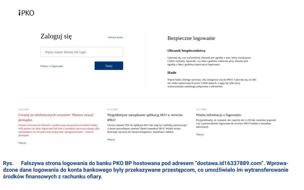 Rysunek4 Podszywanie się pod bank PKO