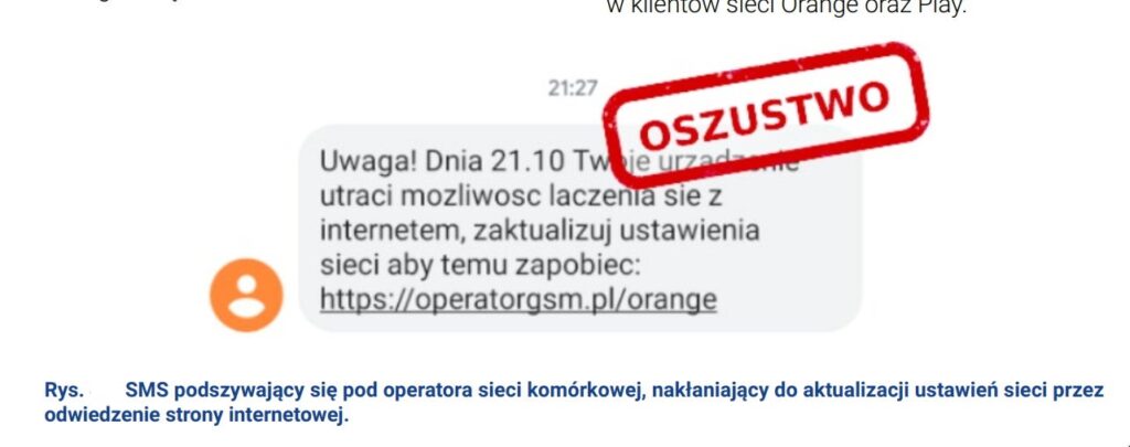 Rysunek9 Podszywanie się pod firmę telekomunikacyjną