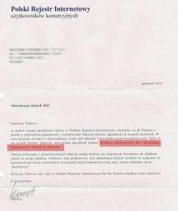 Polski Rejestr Internetowy - skan  bezpieczeństwo domen