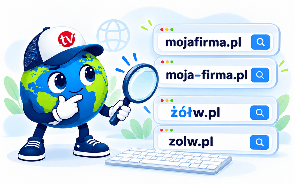 Zapis z myślnikiem i polskimi znakami