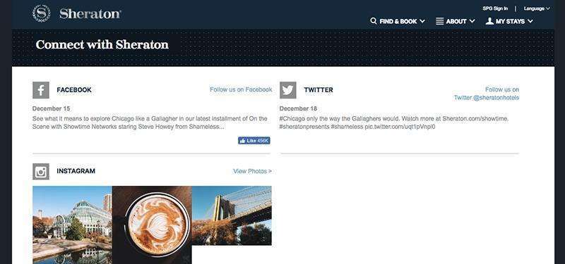 Nowe domeny w kampanii marketingowej - sheraton social